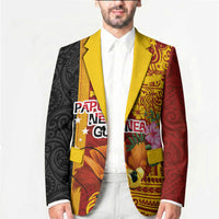 Papua New Guinea Independence Day Blazer Birds-of-Paradise Melanesian Tattoos Tropical Plants LT03 - Polynesian Pride