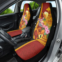 Papua New Guinea Independence Day Car Seat Cover Birds-of-Paradise Melanesian Tattoos Tropical Plants LT03 - Polynesian Pride