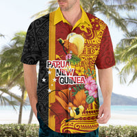 Papua New Guinea Independence Day Hawaiian Shirt Birds-of-Paradise Melanesian Tattoos Tropical Plants LT03 - Polynesian Pride