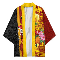 Papua New Guinea Independence Day Kimono Birds-of-Paradise Melanesian Tattoos Tropical Plants LT03 Unisex Multicolor - Polynesian Pride