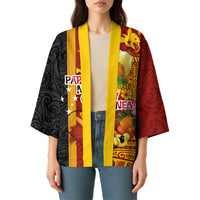 Papua New Guinea Independence Day Kimono Birds-of-Paradise Melanesian Tattoos Tropical Plants LT03 - Polynesian Pride