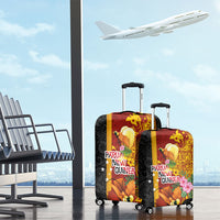 Papua New Guinea Independence Day Luggage Cover Birds-of-Paradise Melanesian Tattoos Tropical Plants LT03 - Polynesian Pride