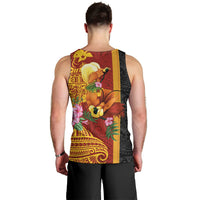 Papua New Guinea Independence Day Men Tank Top Birds-of-Paradise Melanesian Tattoos Tropical Plants LT03 - Polynesian Pride