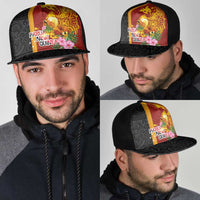 Papua New Guinea Independence Day Mesh Trucker Cap Birds-of-Paradise Melanesian Tattoos Tropical Plants LT03 - Polynesian Pride