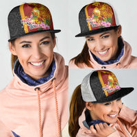 Papua New Guinea Independence Day Mesh Trucker Cap Birds-of-Paradise Melanesian Tattoos Tropical Plants LT03 - Polynesian Pride