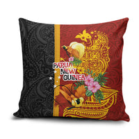 Papua New Guinea Independence Day Pillow Cover Birds-of-Paradise Melanesian Tattoos Tropical Plants LT03 Multicolor - Polynesian Pride