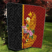 Papua New Guinea Independence Day Quilt Birds-of-Paradise Melanesian Tattoos Tropical Plants LT03 - Polynesian Pride