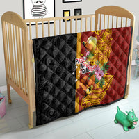 Papua New Guinea Independence Day Quilt Birds-of-Paradise Melanesian Tattoos Tropical Plants LT03 - Polynesian Pride