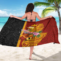 Papua New Guinea Independence Day Sarong Birds-of-Paradise Melanesian Tattoos Tropical Plants LT03 - Polynesian Pride
