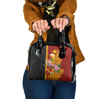 Papua New Guinea Independence Day Shoulder Handbag Birds-of-Paradise Melanesian Tattoos Tropical Plants LT03 One Size Multicolor - Polynesian Pride