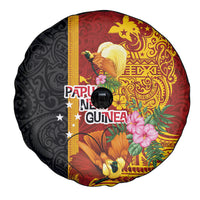 Papua New Guinea Independence Day Spare Tire Cover Birds-of-Paradise Melanesian Tattoos Tropical Plants LT03 - Polynesian Pride