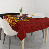 Papua New Guinea Independence Day Tablecloth Birds-of-Paradise Melanesian Tattoos Tropical Plants LT03 - Polynesian Pride