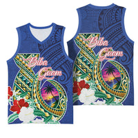 Guam Chamorro Basketball Jersey Tribal Latte Stone and Seal Artwork Polynesian Patterns LT03 - Polynesian Pride