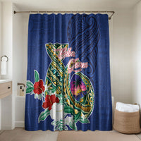 Guam Chamorro Bathroom Set Tribal Latte Stone and Seal Artwork Polynesian Patterns LT03 Shower Curtain Only Multicolor - Polynesian Pride