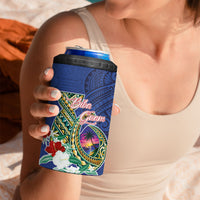 Guam Chamorro 4 in 1 Can Cooler Tumbler Tribal Latte Stone and Seal Artwork Polynesian Patterns LT03 - Polynesian Pride