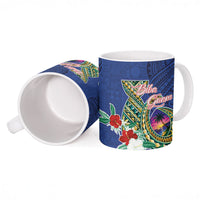 Guam Chamorro Ceramic Mug Tribal Latte Stone and Seal Artwork Polynesian Patterns LT03 - Polynesian Pride
