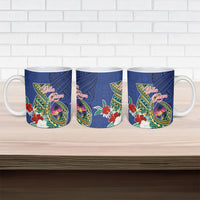 Guam Chamorro Ceramic Mug Tribal Latte Stone and Seal Artwork Polynesian Patterns LT03 - Polynesian Pride