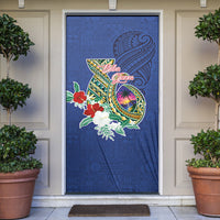 Guam Chamorro Door Cover Tribal Latte Stone and Seal Artwork Polynesian Patterns LT03 Multicolor - Polynesian Pride
