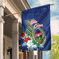 Guam Chamorro Garden Flag Tribal Latte Stone and Seal Artwork Polynesian Patterns LT03 House Flag Multicolor - Polynesian Pride