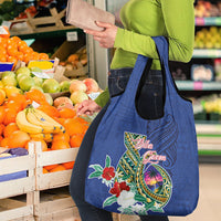 Guam Chamorro Grocery Bag Tribal Latte Stone and Seal Artwork Polynesian Patterns LT03 - Polynesian Pride