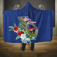 Guam Chamorro Hooded Blanket Tribal Latte Stone and Seal Artwork Polynesian Patterns LT03 - Polynesian Pride