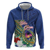 Guam Chamorro Hoodie Tribal Latte Stone and Seal Artwork Polynesian Patterns LT03 Pullover Hoodie Multicolor - Polynesian Pride