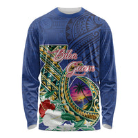 Guam Chamorro Long Sleeve Shirt Tribal Latte Stone and Seal Artwork Polynesian Patterns LT03 Unisex Multicolor - Polynesian Pride