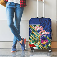 Guam Chamorro Luggage Cover Tribal Latte Stone and Seal Artwork Polynesian Patterns LT03 - Polynesian Pride