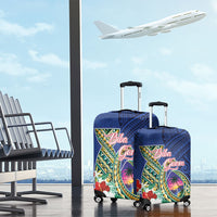 Guam Chamorro Luggage Cover Tribal Latte Stone and Seal Artwork Polynesian Patterns LT03 - Polynesian Pride