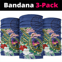 Guam Chamorro Neck Gaiter Tribal Latte Stone and Seal Artwork Polynesian Patterns LT03 package One Size: 25*50cm Multicolor - Polynesian Pride