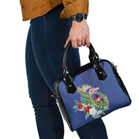 Guam Chamorro Shoulder Handbag Tribal Latte Stone and Seal Artwork Polynesian Patterns LT03 - Polynesian Pride