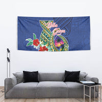 Guam Chamorro Tapestry Tribal Latte Stone and Seal Artwork Polynesian Patterns LT03 - Polynesian Pride