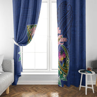 Guam Chamorro Window Curtain Tribal Latte Stone and Seal Artwork Polynesian Patterns LT03 - Polynesian Pride