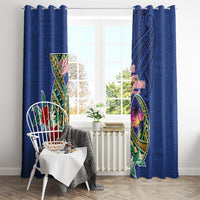 Guam Chamorro Window Curtain Tribal Latte Stone and Seal Artwork Polynesian Patterns LT03 - Polynesian Pride