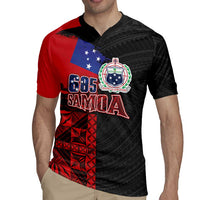 Personalised Samoa 685 Rugby Jersey Siapo Pattern and Samoa Flag Design