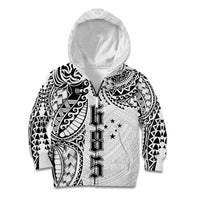 Samoa 685 Art Traditional Tattoo Pattern Kid Hoodie White Color