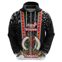 Personalised Vanuatu Christmas Hoodie Polynesian Tribal Snow Style LT03 - Polynesian Pride