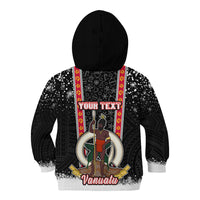 Personalised Vanuatu Christmas Kid Hoodie Polynesian Tribal Snow Style LT03 - Polynesian Pride