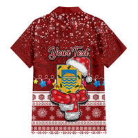 Personalised Tuvalu Christmas Family Matching Mermaid Dress and Hawaiian Shirt Snowman and Tuvalu Coat of Arms Maori Tribal Xmas Style LT03 - Polynesian Pride