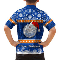 Marshall Islands Christmas Hawaiian Shirt Santa Claus and Coat of Arms Mix Polynesian Xmas Style LT03 - Polynesian Pride