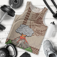 Hawaii Men Tank Top Aloha Volcano Mix Kakau Hawaiian Tribal LT03 - Polynesian Pride