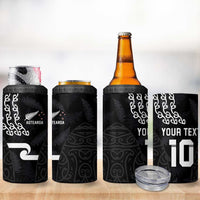 Custom New Zealand Rugby Jersey 2025 4 in 1 Can Cooler Tumbler The Champions Aotearoa