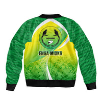 Enga Mioks Rugby Bomber Jacket Papua New Guinea Polynesian Tattoo LT03 - Polynesian Pride