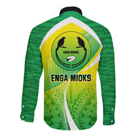 Enga Mioks Rugby Long Sleeve Button Shirt Papua New Guinea Polynesian Tattoo LT03 - Polynesian Pride