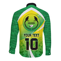 Custom Enga Mioks Rugby Long Sleeve Button Shirt Papua New Guinea Polynesian Tattoo LT03 - Polynesian Pride