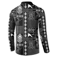 Papua New Guinea Heritage Motif Button Sweatshirt Black Version
