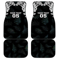 Custom New Zealand Fern Women Rugby Car Mats Maori Pattern