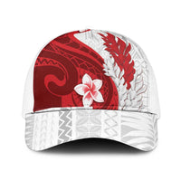 Samoa Teuila 2025 Mesh Trucker Cap Samoan Siapo Pattern Red Version LT05 One Size White Red - Polynesian Pride