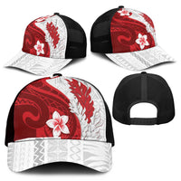 Samoa Teuila 2025 Mesh Trucker Cap Samoan Siapo Pattern Red Version LT05 - Polynesian Pride