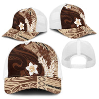 Samoa Teuila 2025 Baseball Net Cap Samoan Siapo Pattern Brown Version - Polynesian Pride